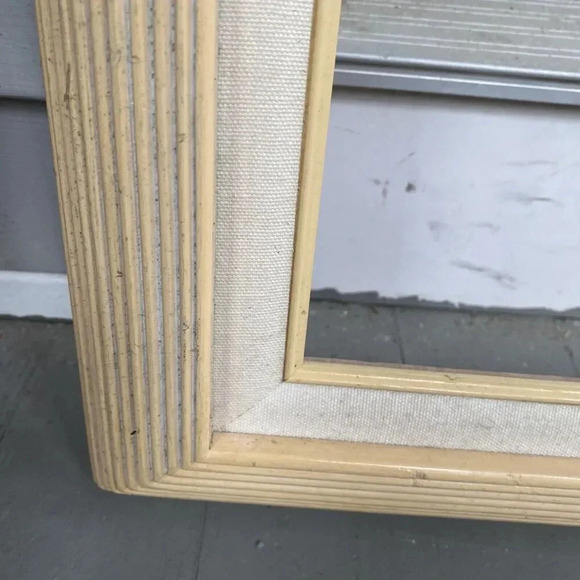 Wood Canvas Frame for Oil Painting Size 41”x29” Large Beige With WireHanger Used - Picture 1 of 6